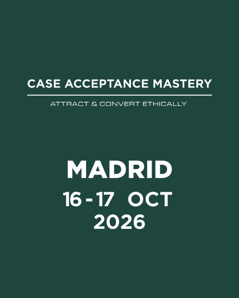 Case Acceptance Mastery · Madrid · 16 y 17 de octubre de 2026